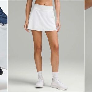 Lululemon Lightweight High-Rise Tennis Pickleball Skirt Skort White Size 6